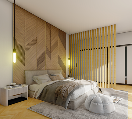 Rafael Caro -salon render unifmailiar