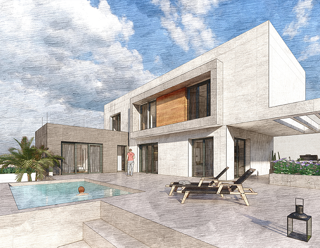 Rafael Caro -visualizacion vivienda unifamiliar
